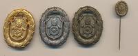 Bayern Feuerwehr-Leistungsabzeichen Bronze/Silber ( versilbert)/Gold ( vergoldet ) -