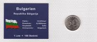Bulgarien 50 Stotinki Münzen Set original verschweißt -