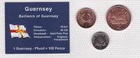 Guernsey 1 2 5 Pence Münzen Set original verschweißt -