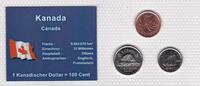 Kanada 1 5 10 Cents Münzen Set original verschweißt -