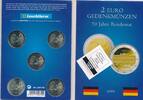 Deutschland 5x 2 Euro 2019 ADFGJ 70 Jahre Bundsrat in Klappblister -