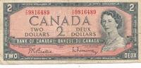 Canada 2 Dollars Geldschein Banknote Kanada -