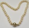 Perlencollier Akoya Perlen Perlenkette 585er Gold Verschluß 14 Kt Akoya Perlen Brillanten -