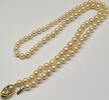 Perlencollier Akoya Perlen Perlenkette 585er Gold Verschluß 14 Kt Akoya Perlen Brillanten -