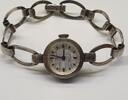 Silberuhr Anker Armbanduhr Uhr Damenuhr Handaufzug mechanisch 17 Rubis L: ca. 17,5 cm -