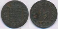 Altdeutschland 1/2 Kreuzer Sachsen-Meiningen Bernhard Erich Freund 1803-1866 -