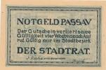 Passau 5 Pfennig Notgeldschein, um 1920 -