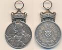 Kroatien Medaille König Zvonimir, ohne Band, Silber -