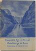 Schiffskarte Wasserweg von Hamburg bis Helgoland, Norwegen um 1920 -