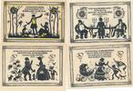 Köstritz 50 Pfennig 4 Notgeldscheine der Gemeinde um 1920 -