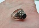 Giftring 925er Ring Silber Silberring Damenring Granat Granatring -