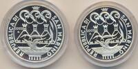 San Marino 5 und 10 Euro Münze Olympiade Athen OVP i. Etui, Kapsel und Rundumkarton -