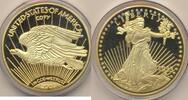 USA Moderne Medaille Replik Gold Eagle von 1933 -