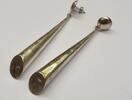 Silberohrringe Lange Ohrringe 925er Silber Silberohrringe L ca. 9,3 cm -