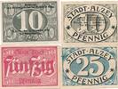 Deutschland Deutsches Reich 10 25 50 Pfennig Notgeldschein Notgeld Alzey Hessen 4 Stück -