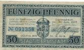 Deutschland Deutsches Reich 50 Pfennig Notgeldschein Notgeld Darmstadt Hessen -