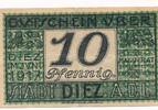 Deutschland Deutsches Reich 10 Pfennig Notgeldschein Notgeld Stadt Diez Hessen Reihe G -