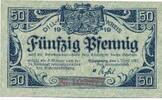 Deutschland Deutsches Reich 50 Pfennig Notgeldschein Notgeld Stadt Dillenburg Hessen -