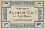 20 Mark 1919 Deutschland Deutsches Reich Notgeldschein Notgeld Stadt Wetzlar Rheinland Hessen kassenfrisch-
