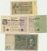 Deutschland Lot von 7 versch.Banknoten aus der Zeit 1914 - 1937, Inflation, Rentenbank. . . . . . -