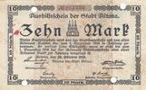 Deutschland Deutsches Reich 10 Mark Notgeldschein Notgeld Stadt Altona Aushilfsschein Schleswig-Holstein -