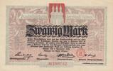 Deutschland Deutsches Reich 20 Mark Notgeldschein Notgeld Stadt Altona Aushilfsschein Schleswig-Holstein -