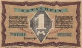 Deutschland Deutsches Reich 1 Mark Notgeldschein Notgeld Bremen Vereinigte Theater Hagen und Sander -