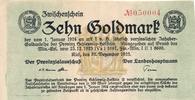 Kiel 10 Goldmark Schleswig-Holstein, Provinzialverband, Zwischenschein -
