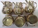 Deutschland Silberbecher Antik Jugendstil 6x Silberbecher 800er Sahne- Milchbehälter Silberdose Dose Becher -