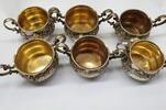 Deutschland Silberbecher Antik Jugendstil 6x Silberbecher 800er Sahne- Milchbehälter Silberdose Dose Becher -