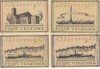 Deutschland Deutsches Reich 25 50 75 Pfennig , 4 Scheine Satz Notgeld Notgeldschein Vegesack Bremen -