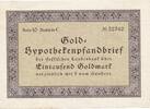 Deutschland Deutsches Reich Weimarer Republik 170 Reichsmark Gutschein Kreditbrief des landwirtschaftlichen Kreditvereins Sachsen -