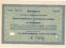 Deutschland Drittes Reich Weimar 85 Reichsmark Gutschein Kreditbrief des landwirtschaftlichen Kreditvereins Sachsen -