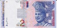 Malaysia 2 Ringgit o.D. (1996-99) Banknote Geldschein unc 8,00 EUR Differenzbesteuert nach §25a UStG zzgl. 3,00 EUR Versand