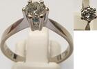 Damenring Ring Ring 583er Gold 14 K mit Brillant 0,50 Ct Goldring Brillantring Solitärring -