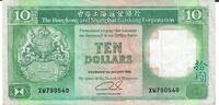 Hongkong 10 Dollars Banknote Geldschein -