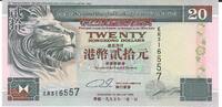 Hongkong 20 Dollars Banknote Geldschein -