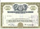 USA 100 Shares The Great Atlantic & Pacific Tea Company 1971, Aktie Wertpapier -