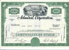 USA 100 Shares Admiral Corporation 1971, Aktie Wertpapier -