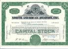 USA 100 Shares North American Aviation, Inc 1964, Aktie Wertpapier -