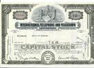 USA 10 Shares International Telephone and Telegraph Corporation 1959, Aktie Wertpapier -