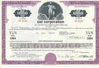 USA 1000 Dollars Shares GAC Corporation 1973, Aktie Wertpapier -