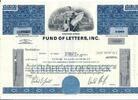 USA 100 Shares Fund of Letters, Inc. 1971, Aktie Wertpapier -