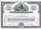 USA 100 Shares Boston and Maine Railroad 1956, Aktie Wertpapier -