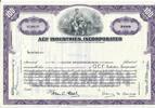 USA 100 Shares Acf Industries, Incorporated 1969, Aktie Wertpapier -