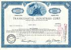 USA 100 Shares Transcoastal Industries Corp.1968, Aktie Wertpapier -