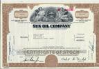 USA 240 Shares Sun Oil Company 1968, Aktie Wertpapier -
