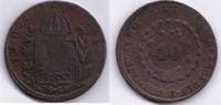 Brasilien 40 Reis o. J. (1835) ü. 1828 , Pedro II. (1831-1889) -