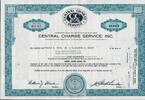 USA 100 Shares Central Charge Service, Inc. 1965, Aktie Wertpapier -
