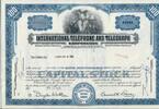USA 100 Shares International Telephone and Telegraph Corporation 1959, Aktie Wertpapier -